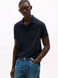 Tommy Hilfiger Regular Fit Performance Jersey Polo in Navy at Tommy Hilfiger