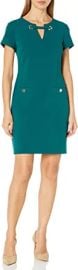 Tommy Hilfiger Women39s Classic Scuba Crepe Two Pocket Dress at  Womens Clothing store at Amazon