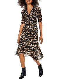 Tommy Hilfiger Womens Chiffon Floral Midi Dress Shop Premium Outlets at Shop Simon