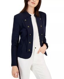 Tommy Hilfiger Womens Military Band Jacket - Macys at Macys