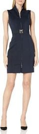 Tommy Hilfiger Womenx27s Classic Scuba Zip Up Dress at Womens Clothing store at Amazon