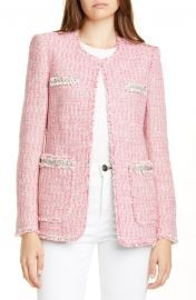 Tonal Fringe Tweed Jacket by Rebecca Taylor at Nordstrom