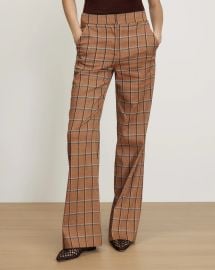 Tonelli High Rise Pants in Ochre Multi at Veronica Beard