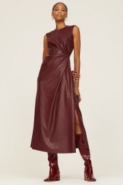 Toni Faux Leather Midi Dress by SIMKHAI for 69 Rent the Runway at Rent the Runway