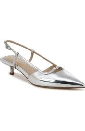 Toni Slingback Pointed Toe Kitten Heel at Nordstrom Rack