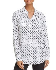 Top: Signature Celestial Silk Shirt by Equipment at Bloomingdales