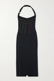 Top Stitch Midi-Dress by Christopher John Rogers at Net A Porter