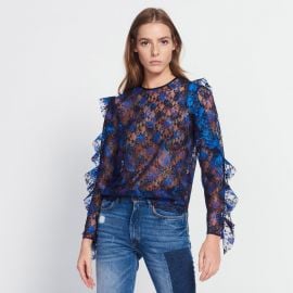 Top in Paisley Print Lace by Sandro at Sandro