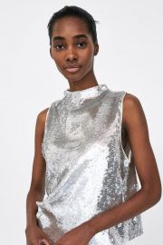 Top with Sequins by Zara at Zara