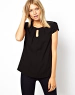 Top with dipped hem by Oasis at Asos