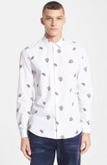 Topman Paisley Print Shirt at Nordstrom