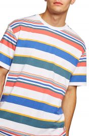 Topman Rainbow Stripe T-Shirt at Nordstrom