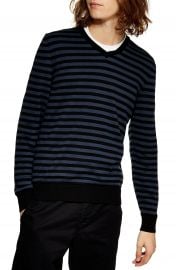 Topman Stripe V-Neck Sweater   Nordstrom at Nordstrom