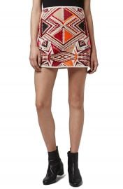 Topshop  Desert Traveller  Jacquard Miniskirt at Nordstrom