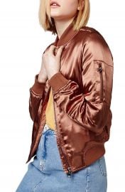 Topshop  MA1  Shiny Bomber Jacket at Nordstrom