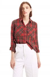 Topshop  Tartan Plaid Shirt at Nordstrom