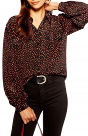 Topshop Animal Spot Shirt   Nordstrom at Nordstrom