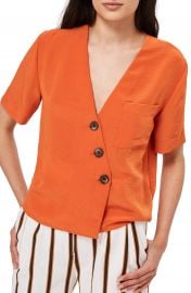 Topshop Ashley Asymmetrical Blouse at Nordstrom