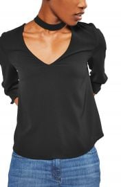 Topshop Choker Blouse at Nordstrom