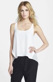 Topshop Contrast Panel Seam Tank at Nordstrom