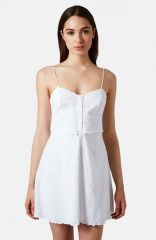 Topshop Cotton Eyelet Sundress at Nordstrom