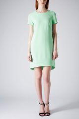 Topshop Crepe Shift Dress in mint at Nordstrom