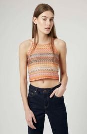 Topshop Crochet Crop Top at Nordstrom