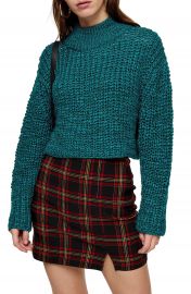 Topshop Crop Boucl   Sweater   Nordstrom at Nordstrom