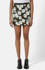 Topshop Daisy Sequin Miniskirt at Nordstrom