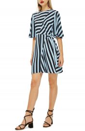 Topshop Diagonal Stripe Minidress   Nordstrom at Nordstrom