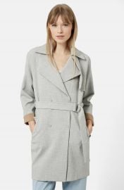 Topshop Double Breasted Trench Coat   Nordstrom at Nordstrom