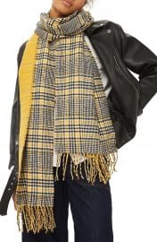 Topshop Double Face Plaid Scarf at Nordstrom