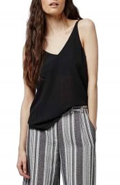 Topshop Double Strap V-Back Camisole  Regular   Petite at Nordstrom