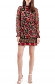 Topshop Embroidered Frill Dress at Nordstrom