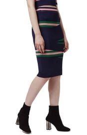 Topshop Eraser Stripe Tube Skirt at Nordstrom