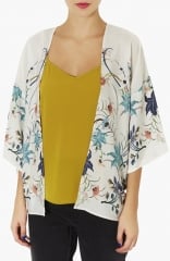 Topshop Floral Print Kimono Jacket at Nordstrom