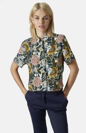 Topshop Floral Print Shirt at Nordstrom