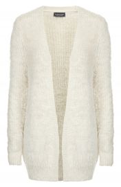 Topshop Fluffy Knit Cardigan in ivory at Nordstrom