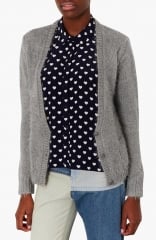 Topshop Fluffy Knit V-Neck Cardigan at Nordstrom