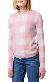 Topshop Gingham Check Sweater at Nordstrom