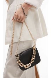 Topshop Giselle Faux Leather Top Handle Grab Bag at Nordstrom