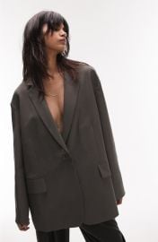 Topshop Grandad Oversize Blazer at Nordstrom