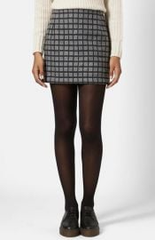 Topshop Grid Miniskirt at Nordstrom