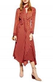 Topshop Horse Coin Midi Dress Nordstrom at Nordstrom