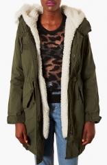 Topshop Joey Faux Fur Lined Parka at Nordstrom