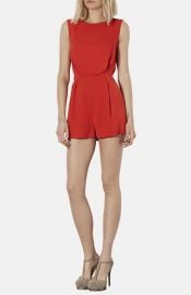 Topshop Lace Back Romper at Nordstrom