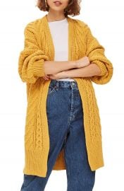 Topshop Long Open Front Cardi at Nordstrom