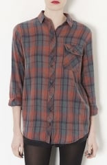 Topshop Marvin Plaid Shirt at Nordstrom