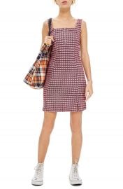 Topshop Mini Check Pinafore Dress   Nordstrom at Nordstrom