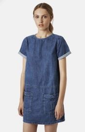 Topshop Moto Denim T-Shirt Dress at Nordstrom